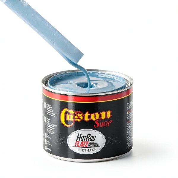 Custom Shop Hot Rod Flatz Acrylic Urethane Paint Kit, 1 Quart, Blue,-3