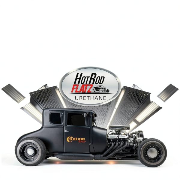 Custom Shop Hot Rod Flatz Acrylic Urethane Paint Kit, 1 Quart, Blue,-2