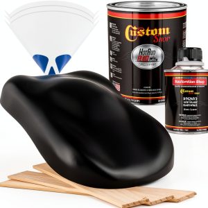 Custom Shop Hot Rod Flatz Acrylic Urethane Paint Kit, Black, 40 Fl Oz-0