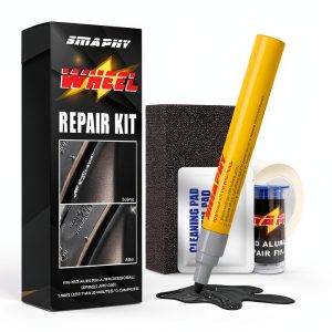SMAPHY Upgraded Matte Black Wheel Scratch Repair Kit 0.5 Fl Oz-0