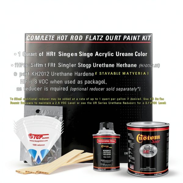 Custom Shop Hot Rod Flatz Acrylic Urethane Paint Kit, Olive Drab-1