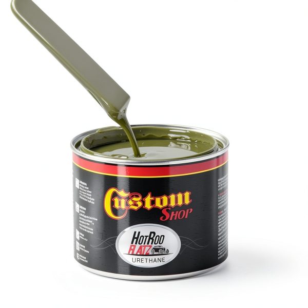Custom Shop Hot Rod Flatz Acrylic Urethane Paint Kit, Olive Drab-3