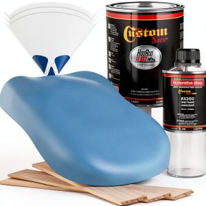 Custom Shop Hot Rod Flatz Acrylic Urethane Paint Kit, 1 Quart, Blue,-0