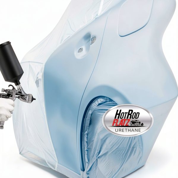 Custom Shop Hot Rod Flatz Acrylic Urethane Paint Kit, 1 Quart, Blue,-4