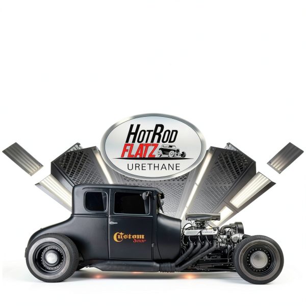 Custom Shop Hot Rod Flatz Acrylic Urethane Auto Paint Kit, Orange, 40-2