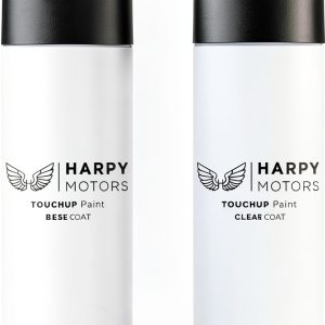 Harpy Motors White Automotive Paint Kit, 12 Fluid Ounces, Spray,-0