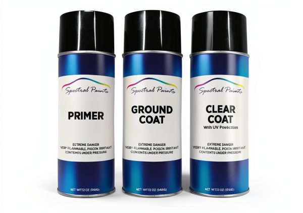 Spectral Paints Premium White Pearl Spray Paint 12oz Door Finish-0