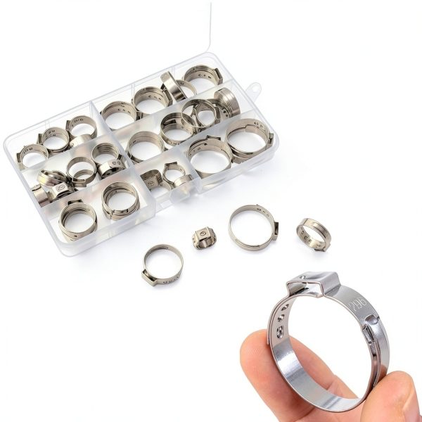 PEX Cinch Clamps Twidec 48PCS Stainless Steel 5-Size Kit-5