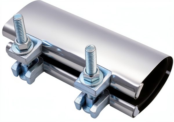 Stainless Steel Pipe Clamp 2" x 6" Galvanized Repair Clamp by WIIBROOK-1