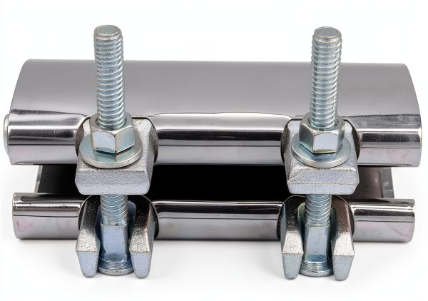 Stainless Steel Pipe Clamp 2" x 6" Galvanized Repair Clamp by WIIBROOK-2