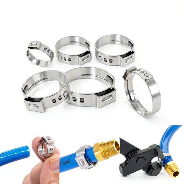 PEX Cinch Clamps Twidec 48PCS Stainless Steel 5-Size Kit-2