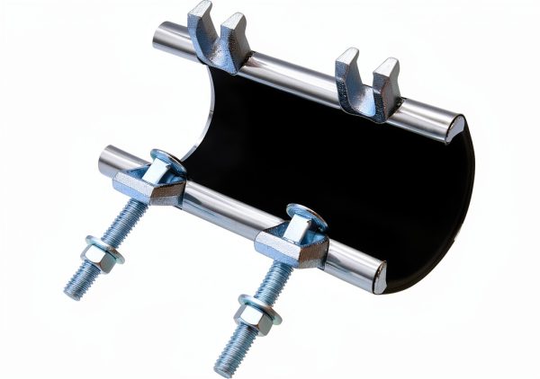 Stainless Steel Pipe Clamp 2" x 6" Galvanized Repair Clamp by WIIBROOK-3