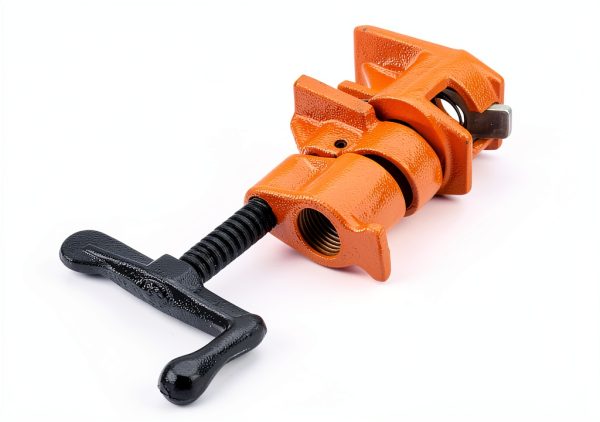 Pipe Clamps 4 Pack 3/4" Heavy Duty Cast Iron - Y&Y Decor Orange/Black-5