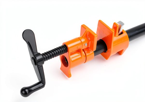 Pipe Clamps 4 Pack 3/4" Heavy Duty Cast Iron - Y&Y Decor Orange/Black-3
