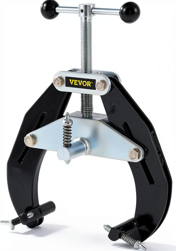 VEVOR Pipe Clamp, 2 to 6 in, High Strength Ultra Clamp with Quick Acting Screws, Steel Pipe Alignment Tool with Lightweight Design, Black-0