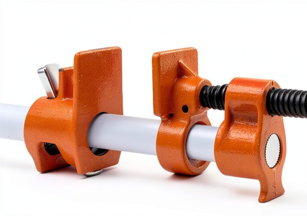 Pipe Clamps 4 Pack 3/4" Heavy Duty Cast Iron - Y&Y Decor Orange/Black-7