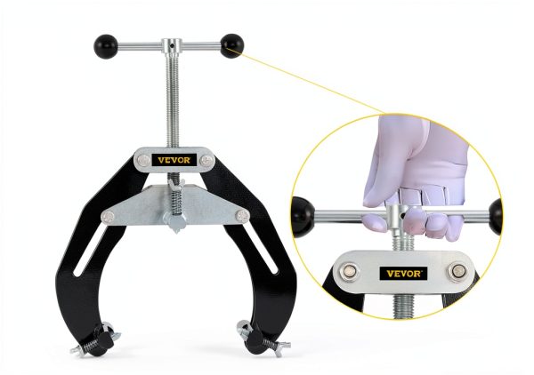 VEVOR Pipe Clamp, 2 to 6 in, High Strength Ultra Clamp with Quick Acting Screws, Steel Pipe Alignment Tool with Lightweight Design, Black-4