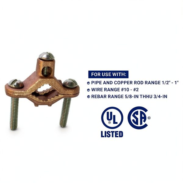 Ground Clamp Sigma ProConnex 41309 1/2"-1" Copper Alloy-3